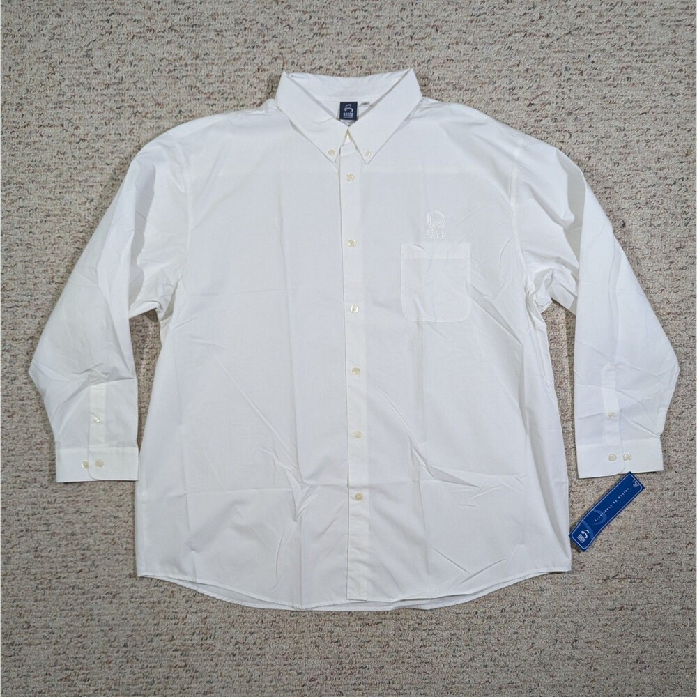 Taco Bell Button Up Work Shirt Mens 4XL White Long Sleeve Employee Uniform NWT